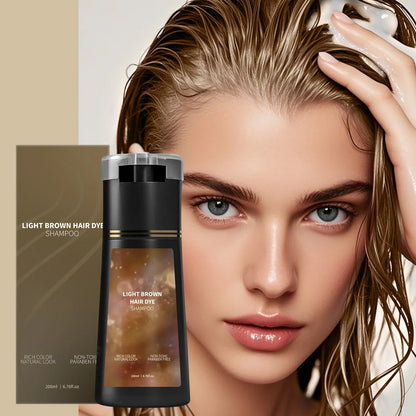 Instant Gray Coverage & Oil Control Shampoo - Provides Soft, Voluminous Hair with Nourishing Care in One Wash, Color Refresh.