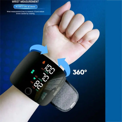 AEF7-Rechargeable Blood Pressure Meter Wrist Blood Pressure Eter Smart Touch Screen Blood Pressure Meter