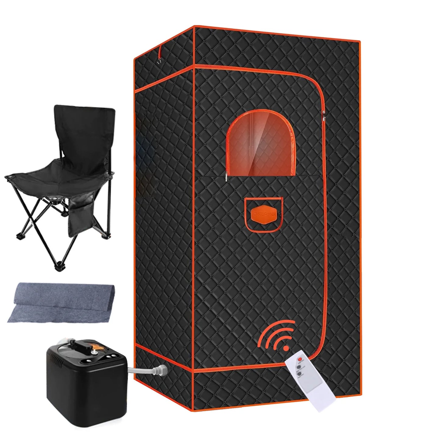 Sweat Steamer Box Home Full Body Sauna Folding Portable Sweat-sweat Steam Room with Temperature Remote Control Sauna Box Tent