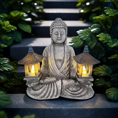Outdoor Solar Garden Statue Light, Zen and Serene statues solar decorated garden lights, Zen statue light, For indoor and outdoo