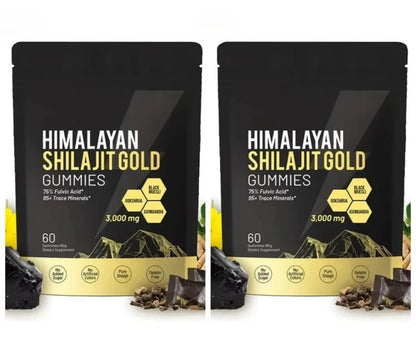 Pure Himalayan Shilajit Gummies Supplements Contain 3000mg xilaizhi & 85+ Trace Minerals Daily health support 60 Pieces