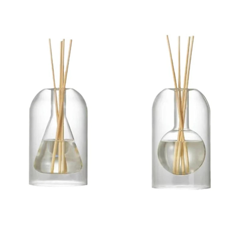 Z. Aromatherapy Diffuser Bottle Glass Essential Oil With Diffusers Sticks Storage Containers Transaprent Modern Home Decorations
