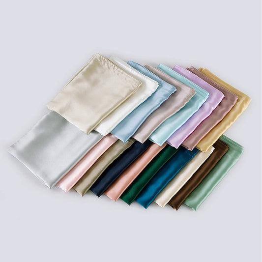 1 Pair 100% Pure Silk Pillowcase Pillow cases with Envelope Soft Pillow Cover for Healthy Sleep High Quality