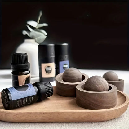 Wooden Aromatherapy Diffuser，Rotary Design，Suitable for cars and bedrooms，An excellent gift choice——Home Fragrance