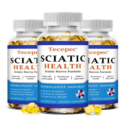 Sciatic Nerve Health Support Supplement - with Vitamin B Complex, Alpha Lipoic Acid,Strengthens Muscles & Increases Endurance