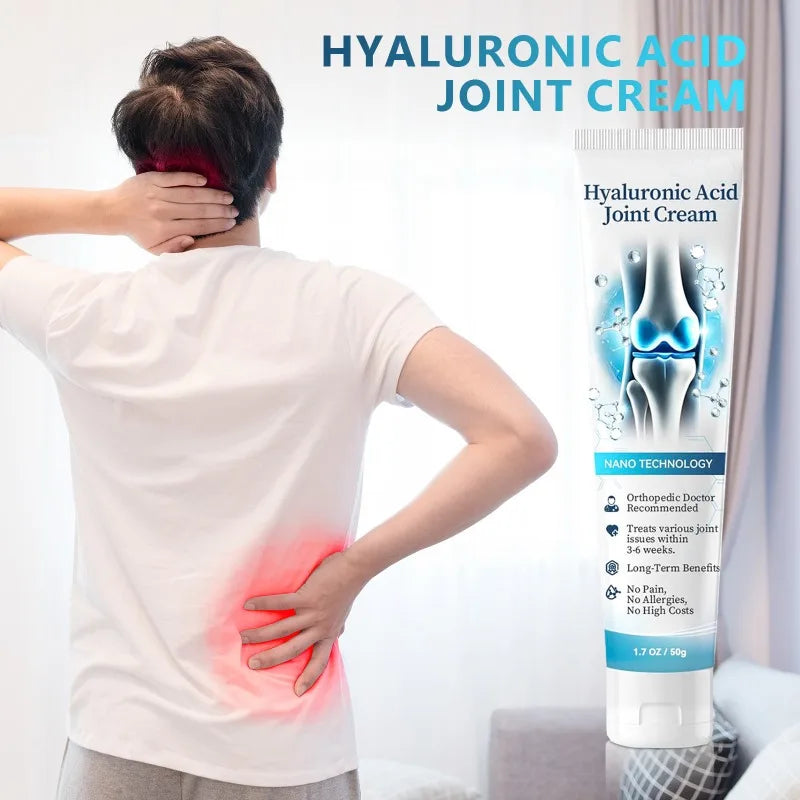 50g Joint Care Gel with Hyaluronic Acid Relieves Knee Lumbar Shoulder Neck Pain Soothes Muscles Reduces Stiffness Joint Cream