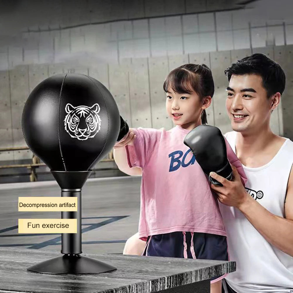 Boxing Bag Heavy Duty Stress Relief Desk Boxing Punch Ball Free Standing Stress Buster Funny Toys for Kids Coworkers and Friends