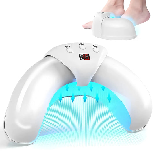 Nail Fungus Treatment LED Laser Device for Cleaning Onychomycosis USB Charge 45W 470nm Blue Light Nail for Discolored & Thickene