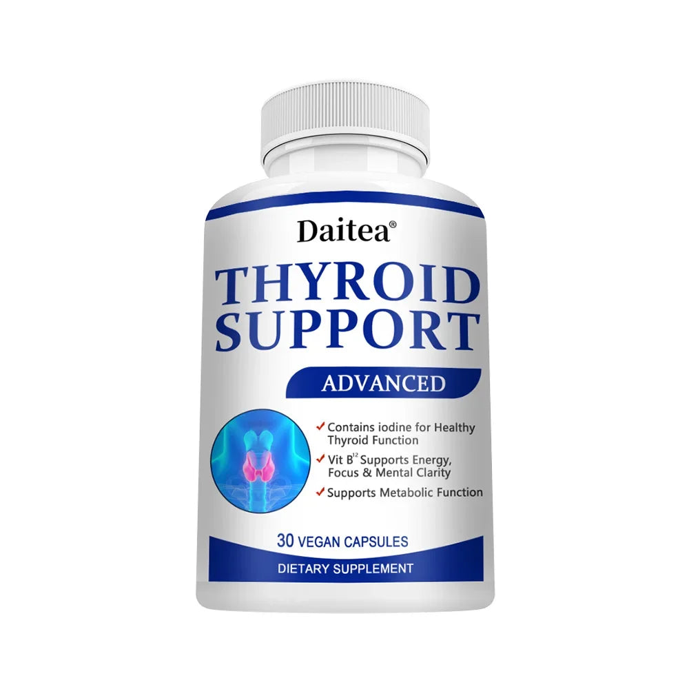 Thyroid Supplement with L-tyrosine, Iodine, Zinc & Selenium - Promotes Memory, Cognitive, Thyroid Health and Metabolism, NON-GMO