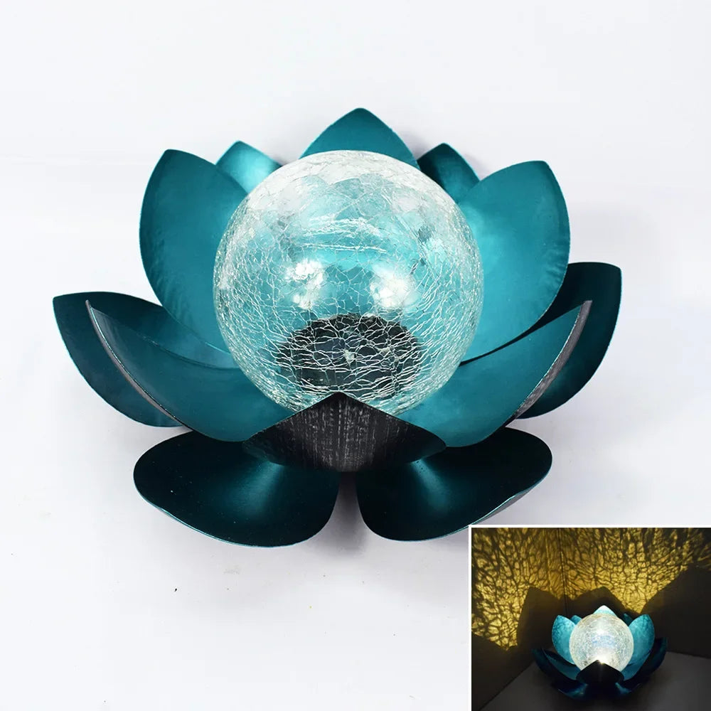 Solar Garden Lights Outdoor Waterproof LED Lotus Sunlight Yard Patio Lawn Path Driveway Decor Landscape Lights Garden Decoration