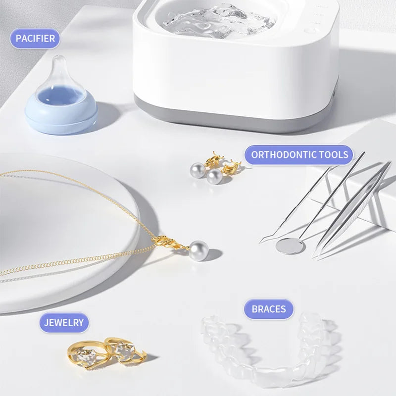 50khz UV Cleaning Machine Orthodontic Invisible Braces Jewelry Three Gears High Frequency Powerful Ultrasonic Cleaner 2026