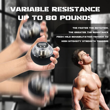 Powerball Forearm Exerciser Gyroscope Power Ball Gyro Wrist Booster Trainer Muscle Fitness Equipment Arm Hand Exercise Home Gym