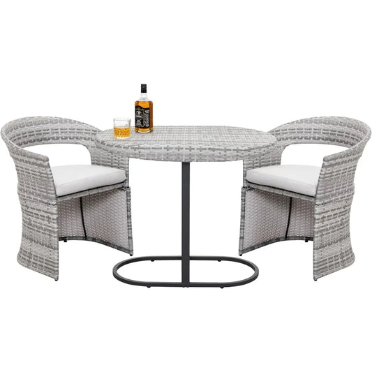 3 Piece Outdoor Patio Bistro Set