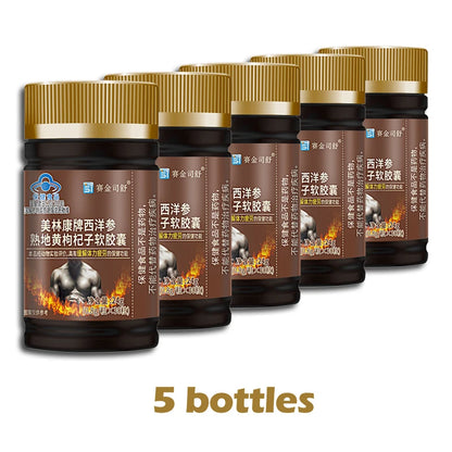 Natural ginseng Prepared Rehmannia Root wolfberry Softgels Male Enhancing Supplement Support Energy & Stamina