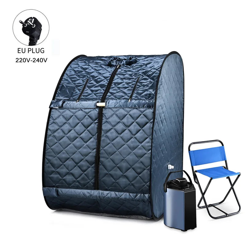 1000W Foldable Steam Generator Household Fumigation Sauna Box Portable Whole Body Spa Machine for Home Bathing And Hydrotherapy