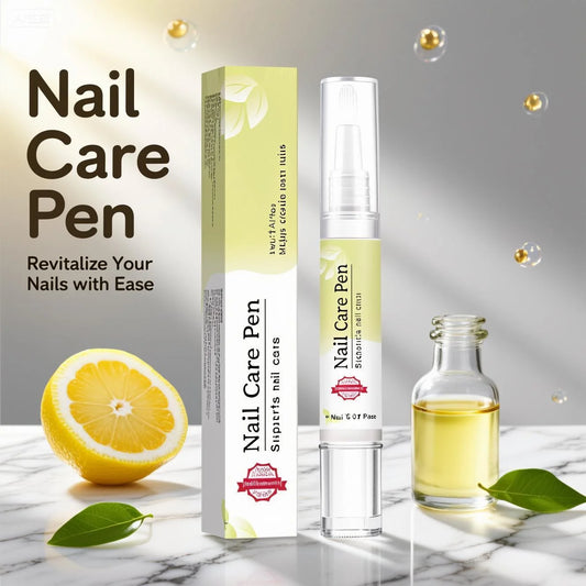 Nail Strengthening & Revitalizing Pen 4ml - Tea Tree & Castor Oil Formula for Discolored Nails, Protection & Cuticle Health.