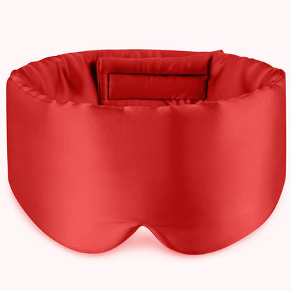 Silk Sleep Mask Soft Pressureless Sleeping Mask 100% Mulberry Silk for Eye Skin Anti Wrinkles,Adjustable Wide Velcro Ear Cover