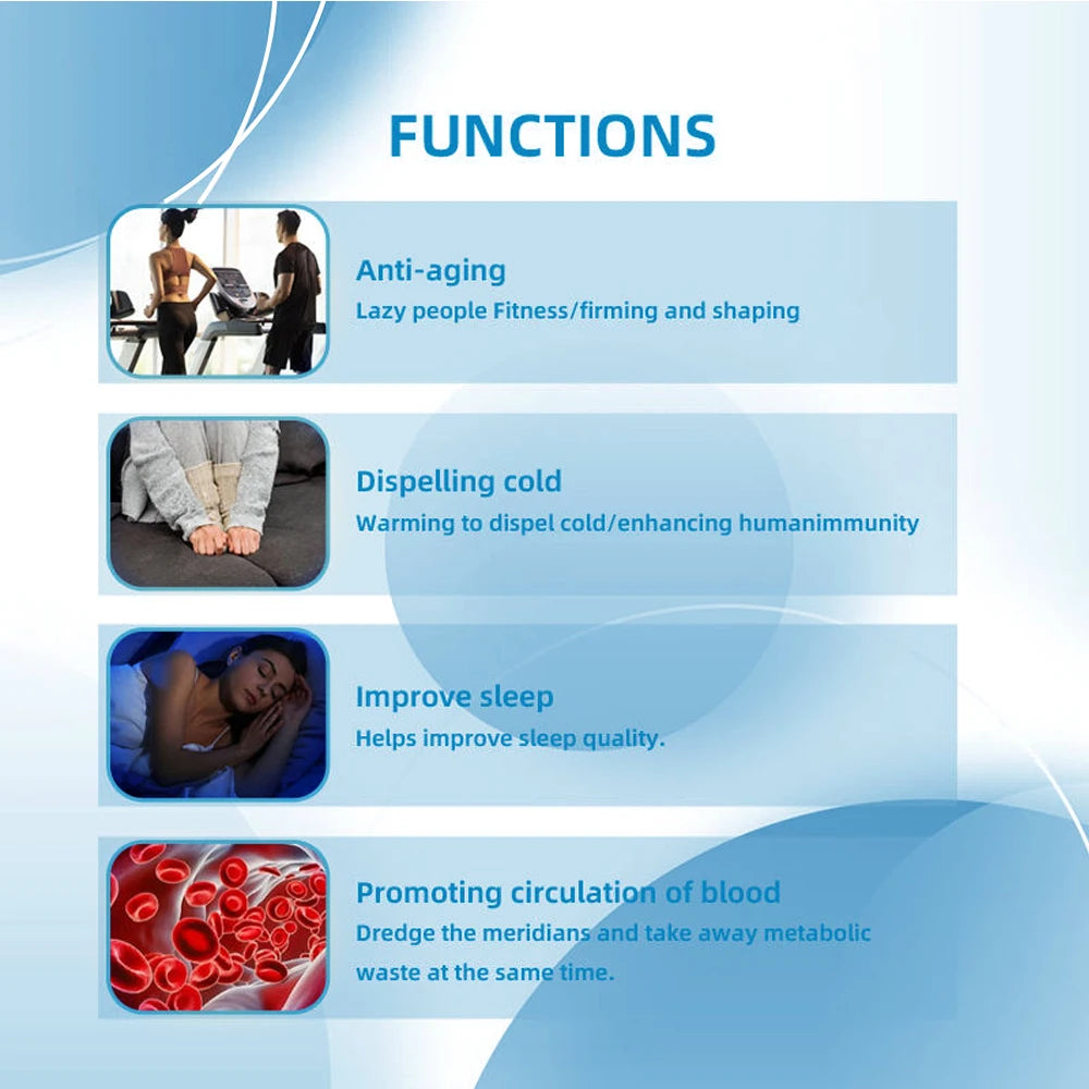 Terahertz Electric Therapy Massage Device Electric Heating Quantums Energy Cycle Foot Patch Life Massage Terahertz Quantums