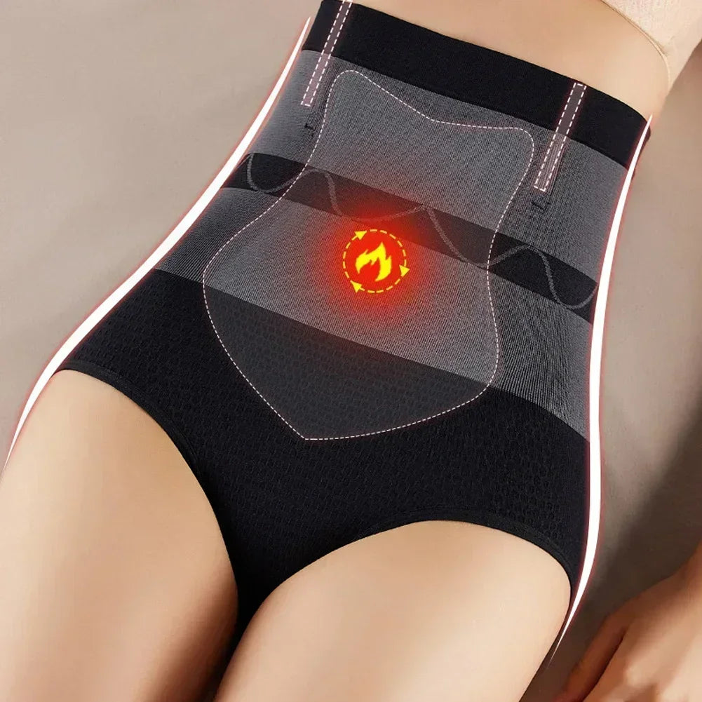 Women's High Waist Belly Slimming Panties Body Shapers Waist Trainer Butt-lifting Non-trace Warm Underwear Hot Underpants