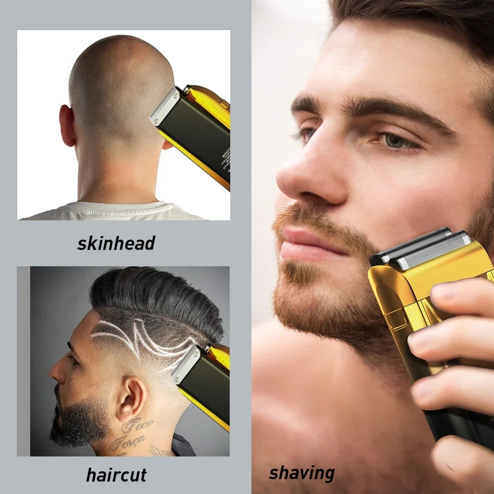 Electric Razor Electric Shaver Rechargeable Shaving Machine for Men Shaver Beard Razor Wet-Dry Use Beard Trimmer Shaving Machine
