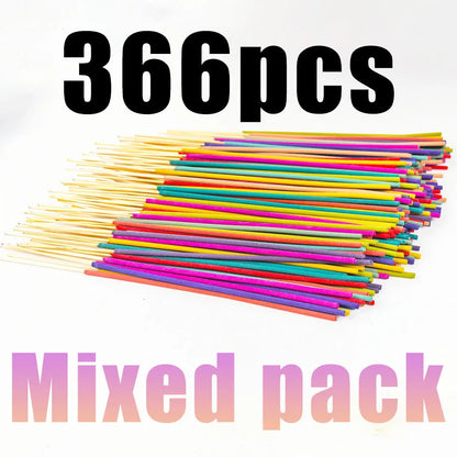 Mixed Aromatherapy Wooden Sticks - Lavender, Sage, Roses, Sakura, Lemongrass, Jasmine, Coconut, Lemongrass, Mint, Eucalyptus, Sandalwood, Blackberry, Etc. - Expanded Size, Wholesale Bulk, Suitable for Home and Outdoor Use, Ho