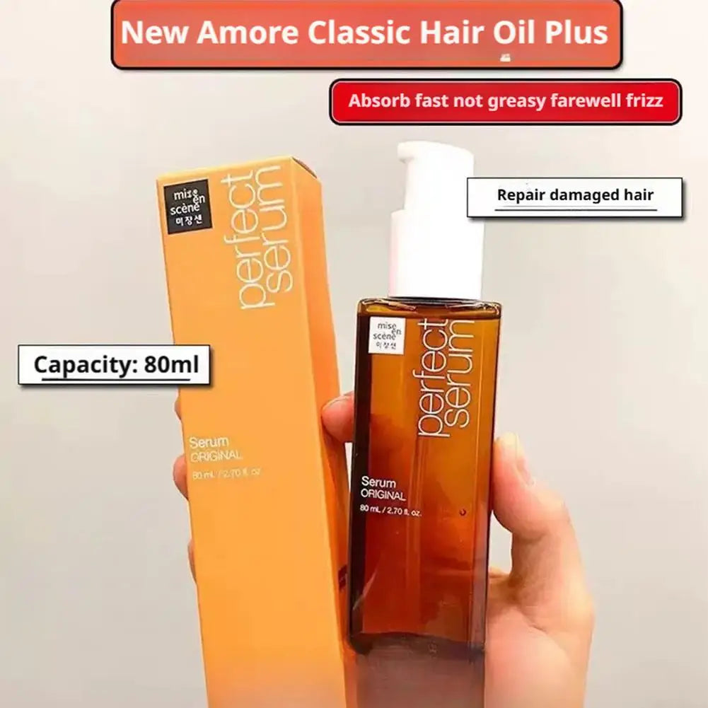 Upgraded Perfect Serum - Korean Hair Repair Essential Oil Deeply Repairs Dry Frizzy Hair Lightweight And Non-Greasy Classic Hair
