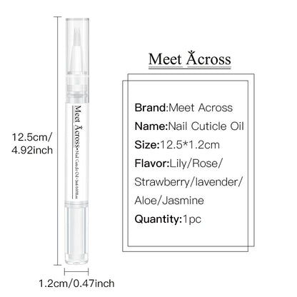 Nail Nutrition Oil & Cuticle Oil Pen Nail Care Fruit Flavor Cuticle Revitalizer Treatment Manicure Soften Skin Protection