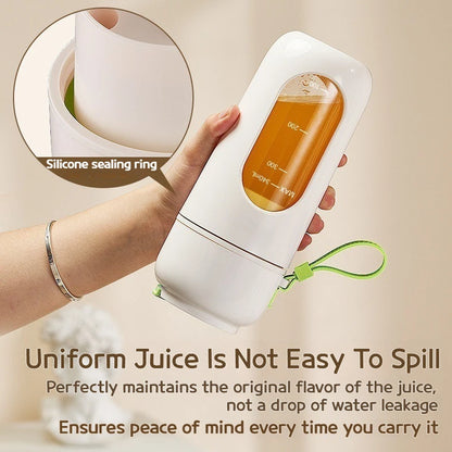 Wireless Charging Electric Juicer Cup for Smoothies, Shaved Ice, and Juices - 12-Blade Stainless Steel Portable Blender