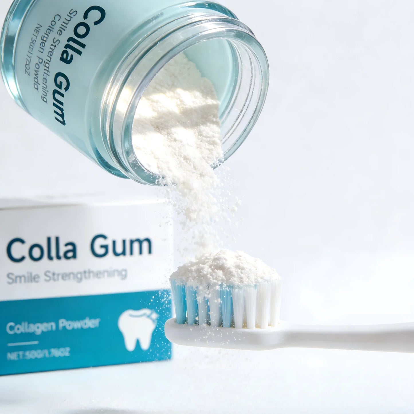 Tooth Powder for Brushing Teeth Whitening Products Plaque Remover Gum Protection Collagen Powder Hydroxyapatite Toothpaste 50g