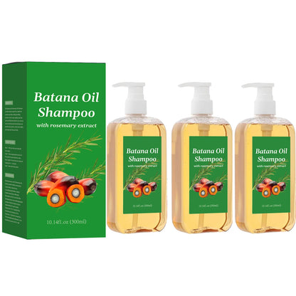 300ML Batana Oil Shampoo Nourishing Hair Growth Strengthens Restore Damaged Split Hair Scalp Cleansing Dandruff Control Care