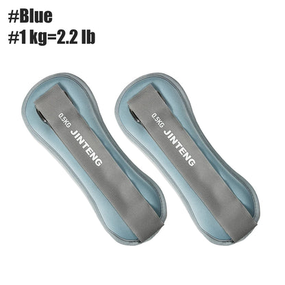 1Pair Wrist Ankle Weights, 1kg,2kg,3kg Wrist Leg Arm Weights, Comfortable Soft for Dancing, Running, Walking, Fitness, Workout