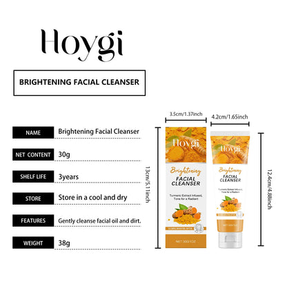 Turmeric Brightening Skincare Set Turmeric Cream & Facial Cleanser Reduces Dullness Moisturizing Soothing Anti-Wrinkle Skin Care