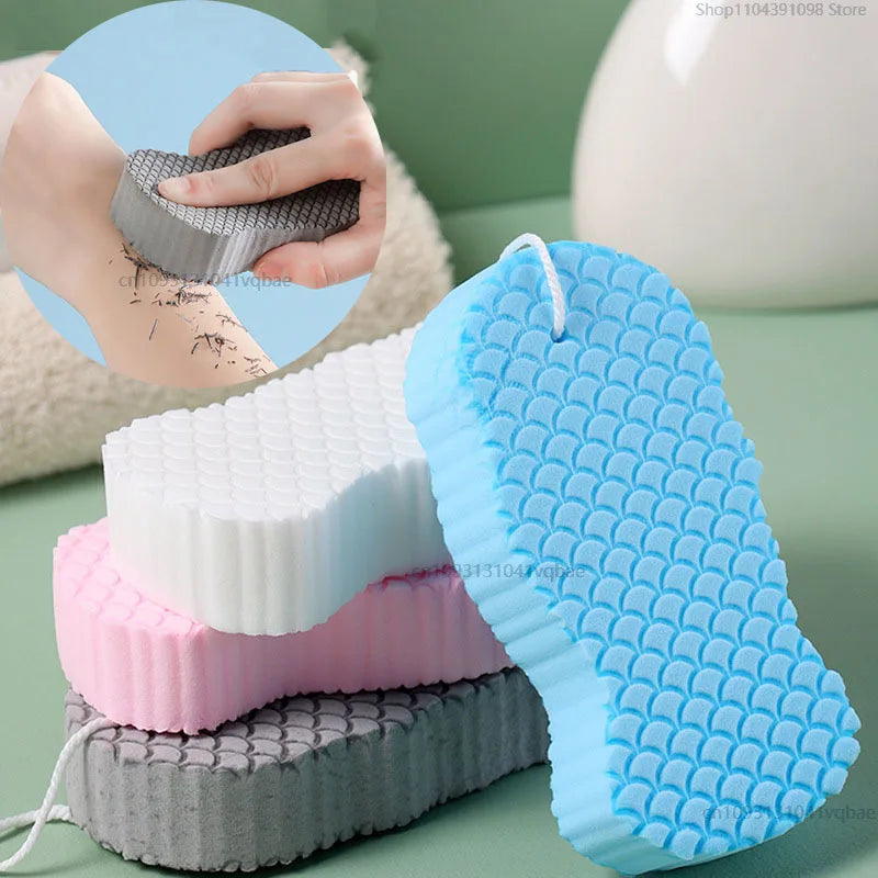 3D Soft Sponge Body Scrubber Bath Exfoliating Scrub Sponge Shower Brush Body Skin Cleaner Dead Skin Remover Exfoliating