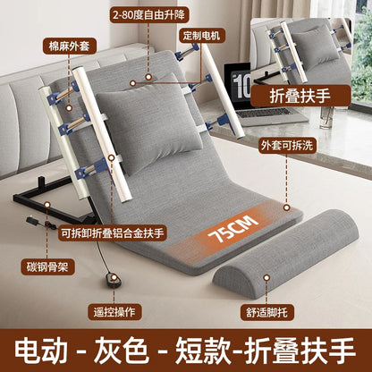 Elderly Electric Adjustable Bed - Home Hospital Use, 5-Position Lift Recliner, Remote Control, Back Massage, USB Charging