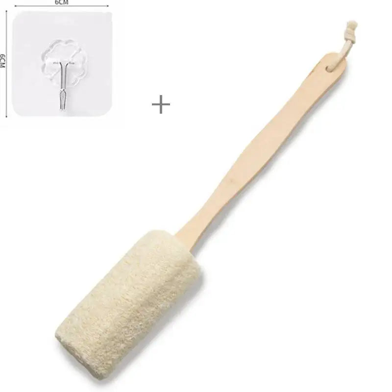 Dry Skin Wood Body Brush Exfoliation Natural Bristle Back Brush Massager Bath Shower Back Spa Scrubber Dry Massage Brush Tools