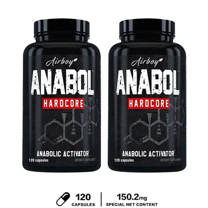 120pcs Anabol Hardcore Supplement - Natural Anabolic Muscle Growth, Enhance Men's Abs, Post-workout Muscle Recovery SupplementSu