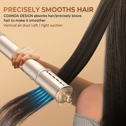 8 in 1 Hair Dryer Brush High Speed Brushless Blow Dryer Negative Ionic Hair Heating Brush Hot Air Styling Comb Hair Curler