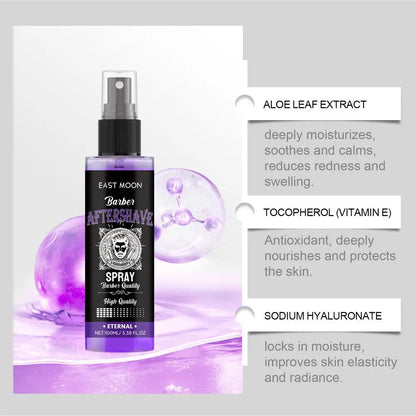 Deep Moisturizing Aftershave Spray 100ml Efficient Hydration Repair Soothe Beard Reduce Redness Swelling Non Greasy Soft