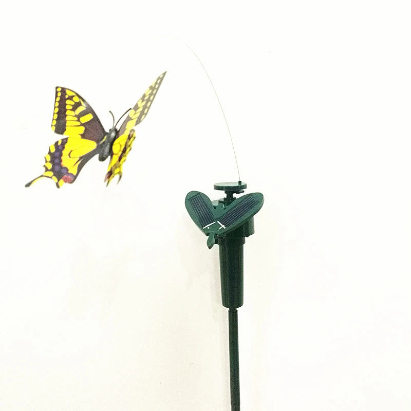 Dancing Fluttering Butterflies Hummingbird Yard Decor Solar Powered, Dancing Fluttering Butterflies For Your Potted Plant Yard