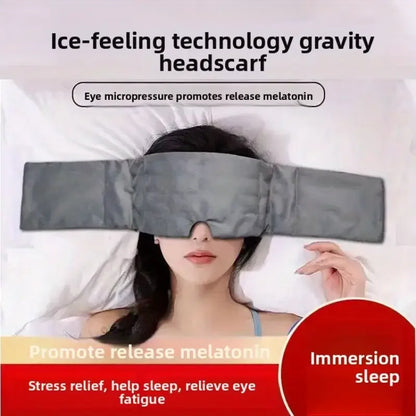 Deep Sleep Gravity Eye Mask Light Blocking Noise Reducing Sleeping Headband Comfortable Nap Aid Office Dorm Relaxation Tool