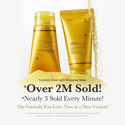 Turmeric Deep Collagen Peel Off Mask Anti Wrinkle Lifting Korean Skin Care Masks For Nighttime Care Skin Hydrating Boost Gentle