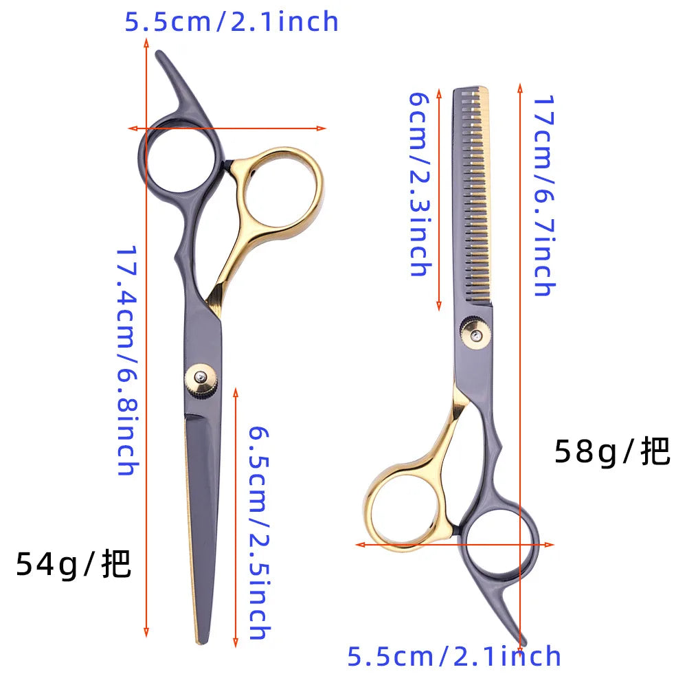 Hair Thinning & Texturizing Kit Barber Scissors for Layering/Cutting/Styling,Ergonomic Stainless Steel Shears for Salon&Home Use
