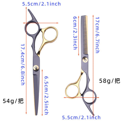 Hair Thinning & Texturizing Kit Barber Scissors for Layering/Cutting/Styling,Ergonomic Stainless Steel Shears for Salon&Home Use