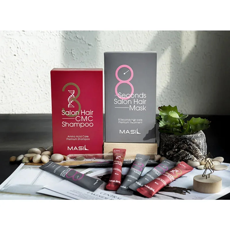 Korean 8 Seconds Salon Hair Mask Hair Restoration Premium Treatments Keratin Repairing Supple Hydration Hair Care Mask