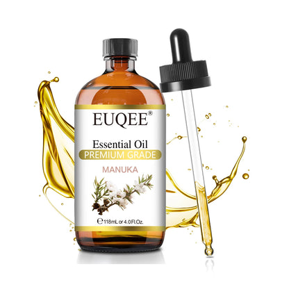 EUQEE 118ml (4 fl. oz) Pure Essential Oil-Sweet Orange Bergamot Cinnamon Lavender Tea tree Premium Aromatherapy Oil for Diffuser
