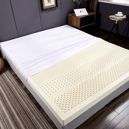 100% natural latex mattress with cover imported natural pure rubber mattress 1.8m bed 2.0m thickened home dormitory cushion mats