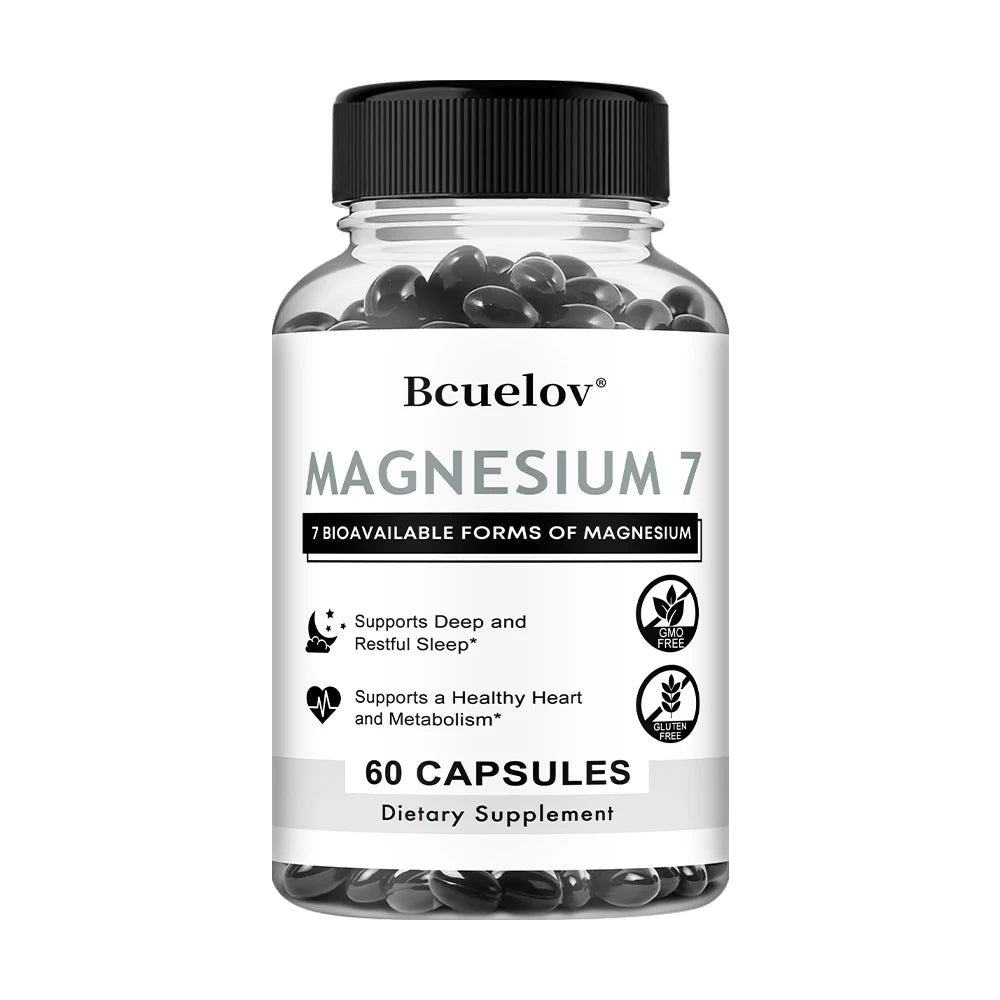 7 in 1 Magnesium Complex, High Absorption, Supports Energy, Relaxation, Promotes Healthy Sleep, Helps Muscle Support Supplements