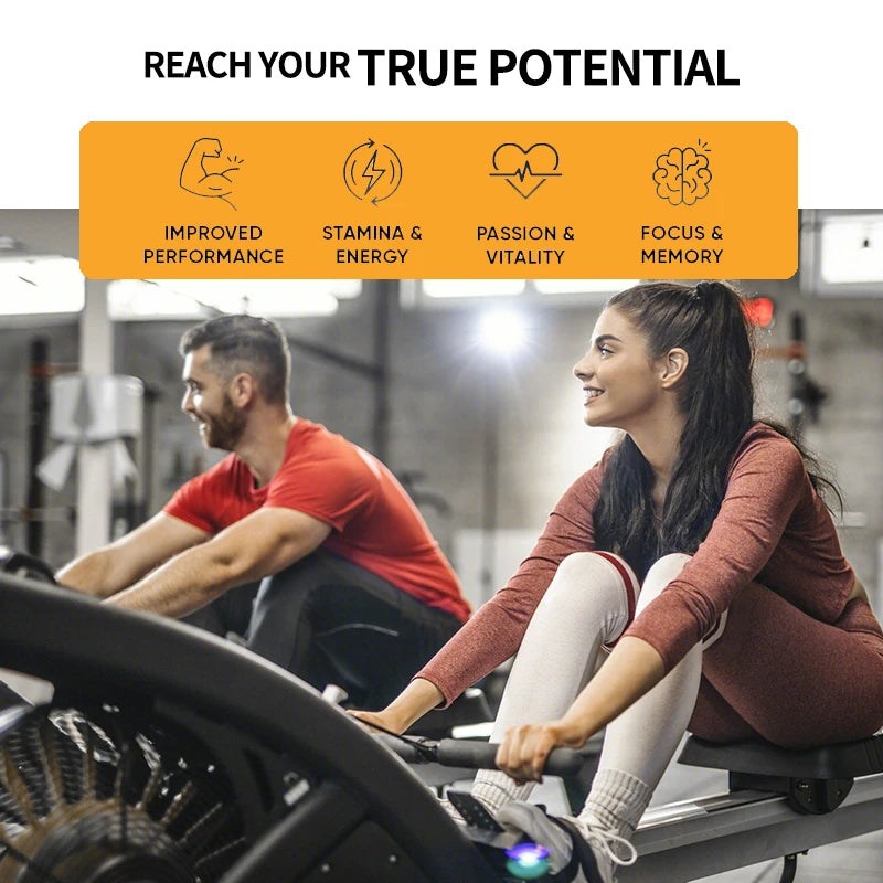 Male Enhancement Supplements - Increase Energy, Endurance and Performance with Vitality, Natural Ginseng + Ginkgo Biloba