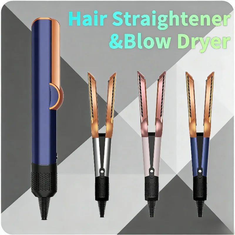 2 IN 1 Professional  Straightener & Hair Dryer Heat-Up  Flat Iron,  dry hair without damage to hairpin