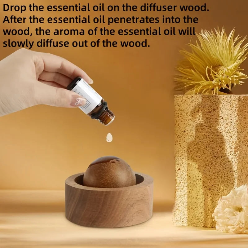 Wooden Aromatherapy Diffuser，Rotary Design，Suitable for cars and bedrooms，An excellent gift choice——Home Fragrance
